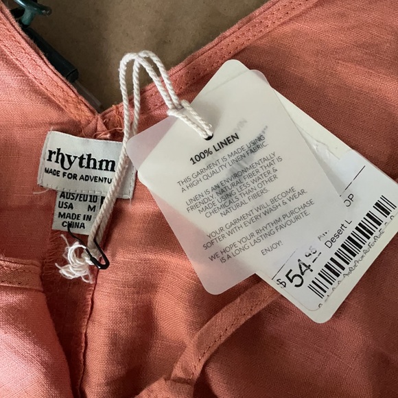 Rhythm Linen Coral Tank - Picture 2 of 3